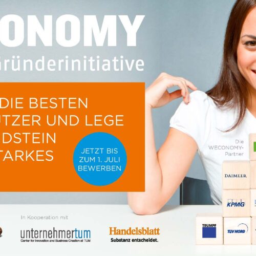 Jetzt bewerben: WECONOMY sucht Macher, Denker und Lenker von morgen Bild