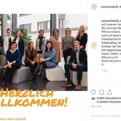 #Wissensfabrik goes #Instagram Bild